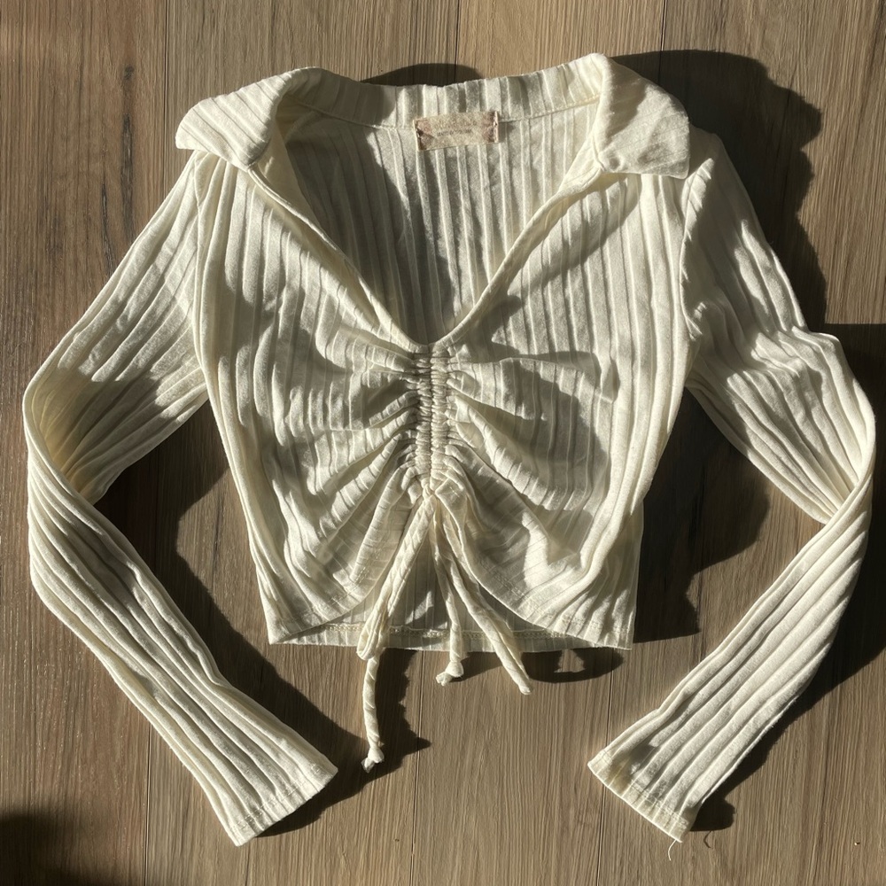 Ribbed Long Sleeve Top